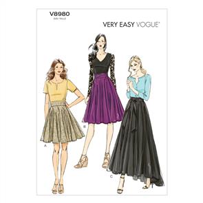 Vogue Pattern Misses' Skirt V8980