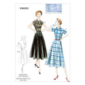 Vogue Pattern Misses' Dress and Belt V9000