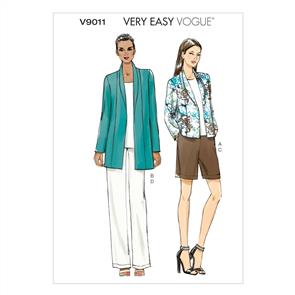 Vogue Pattern 9011 Misses' Jacket, Shorts and Pants V9011