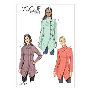 Vogue Pattern Misses' Seamed and Collared Jackets V9212