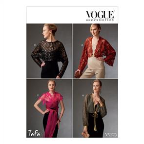 Vogue Pattern 9276 Misses' Reversible Shrugs and Capelet V9276