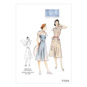 Vogue Pattern Misses' Dress V9294