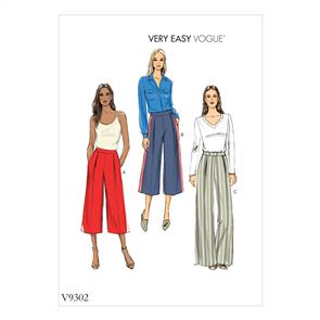 Vogue Pattern 9302 Misses' Pants V9302