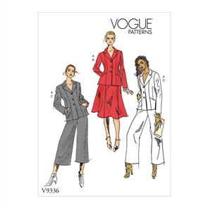 Vogue Pattern Misses'/Misses' Petite Jacket, Skirt and Pants V9336