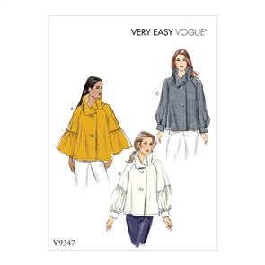 Vogue Pattern 9347 Misses' Top V9347