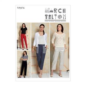 Vogue Pattern 9374 Misses' Pants V9374