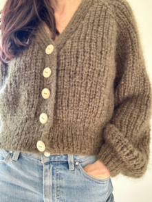 Touch Yarns #163 Vanessa Fisherman's Rib Cardy - Knitting Pattern / Kit