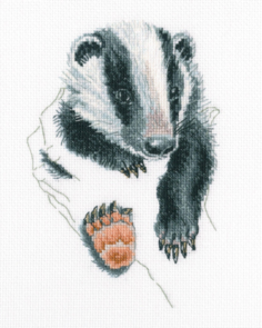 RTO Cross Stitch Kit: Warmth in Palms Badger