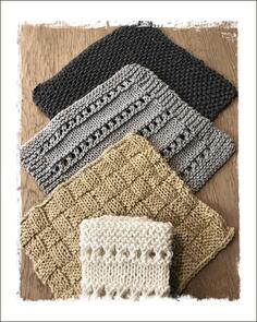 The Kiwi Stitch & Knit Co Cotton Washcloths 8ply - Knitting Pattern / Kit