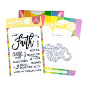 Waffle Flower Faith Script Combo