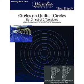 Westalee Design Circles on Quilts Set 2 Low Shank