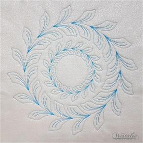 Westalee Design Circle Wreath Feathered Leaf Low Shank