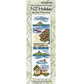 Lyn Manning  Cross Stitch Kit Bookmark - NZ Holiday