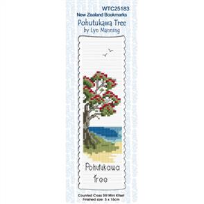 Lyn Manning Cross Stitch Kit Bookmark - Pohutukawa Tree