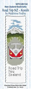 Lyn Manning Cross Stitch Kit Bookmarks - Road Trip NZ - Kombi