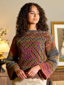 West Yorkshire Spinners Retreat Twist - Ravina Swirl Jumper - Crochet Pattern / Kit
