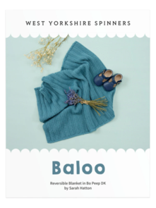 West Yorkshire Spinners Bo Peep DK - Baloo Reversible Blanket - Knitting Pattern / Kit