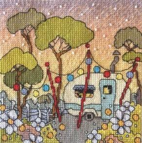 Michael Powell Cross Stitch - Mini Caravan Meadow