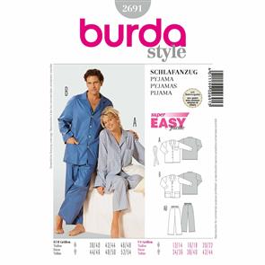 Burda Style B2691 Pyjamas Sewing Pattern