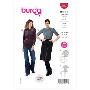 Burda Pattern 5970 Slim Fit Top with Neckband
