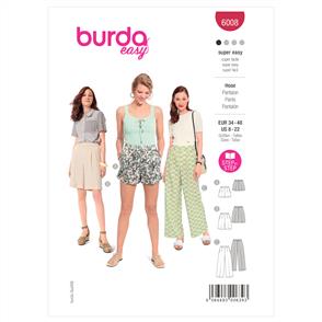 Burda Pattern 6008 Misses' Pants