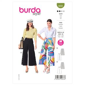 Burda Pattern 6032 Misses' Trousers