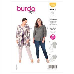 Burda Pattern 6034 Misses' Coat and Jacket
