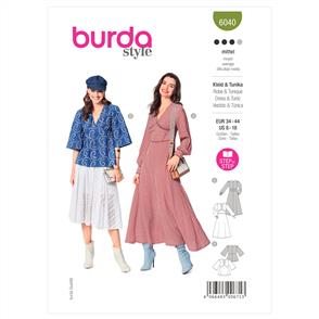 Burda Pattern 6040 Misses' Dress and Blouse