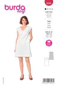 Burda Pattern 6048 Misses' Shift Dress with V-Neck