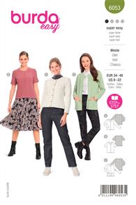 Burda Pattern 6053 Misses' Cardigan