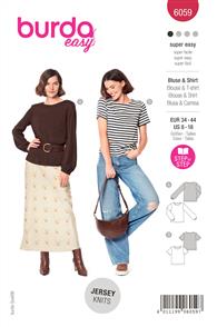 Burda Pattern 6059 Misses' Top and Blouse