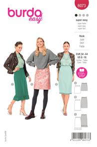 Burda Pattern 6073 Misses' Skirt in Three Lengths