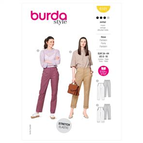 Burda Pattern 6101 Misses' Trousers & Pants