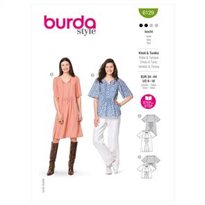 Burda Pattern 6129 Misses' Dress & Tunic