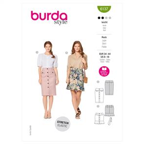 Burda Pattern 6137 Misses' Skirts