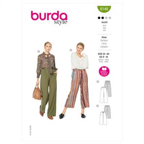 Burda Pattern 6148 Misses' Trousers & Pants