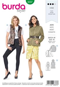 Burda Style Pattern 6337 Misses' quilted jacket