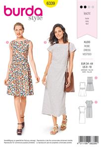 Burda Style Pattern 6339 Misses' dress with waistband