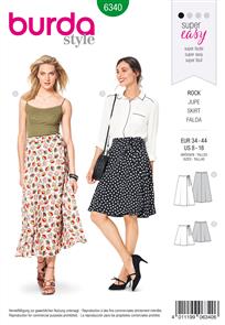 Burda Style Pattern 6340 Misses' wrap skirt