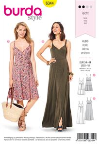 Burda Style Pattern 6344 Misses' wrap dress