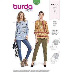 Burda Style Pattern B6354 Women's Blouse