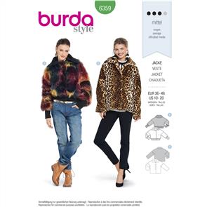 Burda Style Pattern B6359 Women's Fur Coat