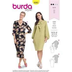 Burda Style Pattern B6363 Women's Dress