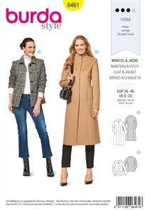 Burda Style Pattern B6461 Women’s Coats