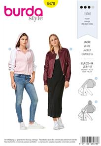 Burda Style Pattern B6478 Women’s Jacket