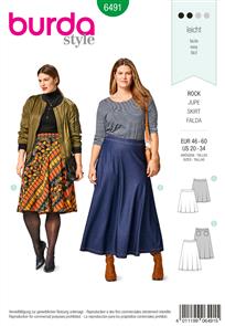 Burda Style Pattern B6491 Women’s Flared Skirt