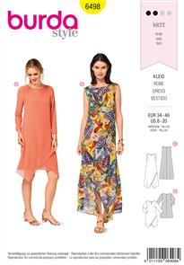 Burda Style Pattern B6498 Two Layered Dress