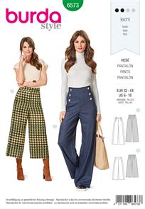 Burda Style Pattern 6573 Trousers