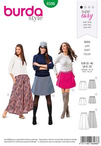 Burda Style Pattern 6586 Skirt
