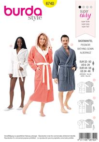 Burda Pattern 6740 Pattern ath Robes